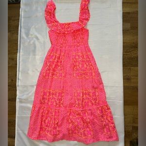 Vineyard Vines Pink Midi Dress